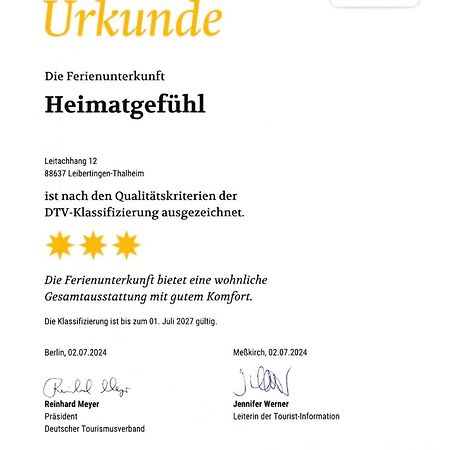Leibertingen Ferienwohnung Heimatgefuehl Thalheim מראה חיצוני תמונה